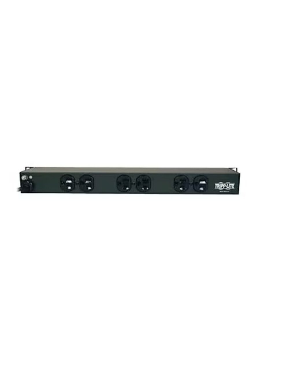 Tripp Lite 6 Outlet Power Strip 15 Cord Black RS-0615-R Rackmount Wall Mount